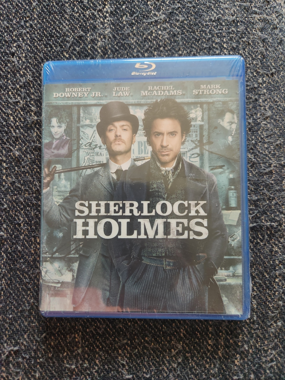 Warner Bros. Sherlock Holmes Blu-ray - Blue Case, Gray Artwork